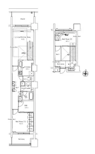 2SLDKの間取り画像