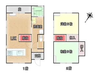 大阪府枚方市茄子作2【一戸建】の間取り