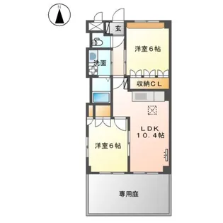Crystal MT【1階】の間取り