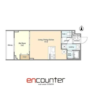 アヴァンカーサ三鷹【3階】の間取り