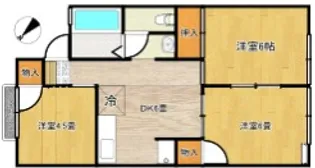 サニーハイツ泉【1階】の間取り