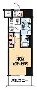スパシエ東神奈川【7階】の間取り