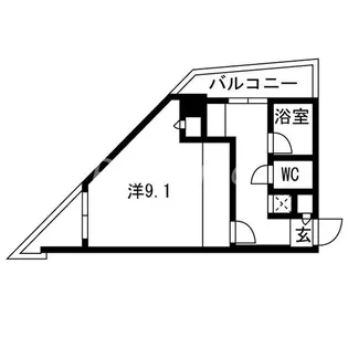 フェスタ天神【9階】の間取り