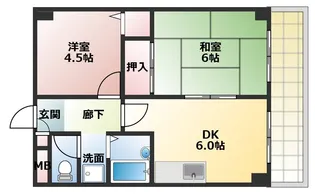 兵庫県明石市魚住町清水【マンション】の間取り