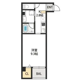 レクラン今里【2階】の間取り