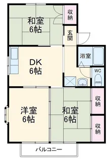 レジェント・ヒルC【1階】の間取り