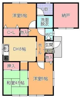 島根県出雲市白枝町【一戸建】の間取り