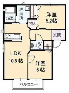 メゾンド藤 C棟【2階】の間取り