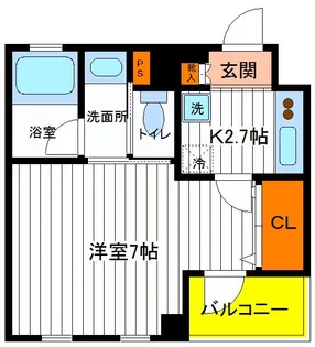 東京都立川市富士見町5【マンション】の間取り