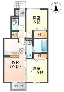 ラヴィベール【1階】の間取り