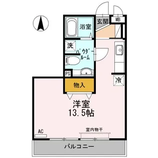 プロシード若宮【2階】の間取り