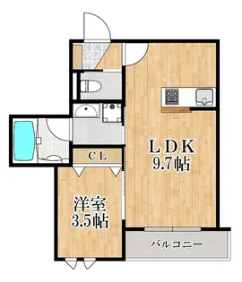 神奈川県川崎市幸区下平間【マンション】の間取り