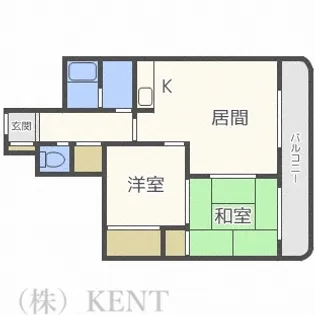 サンシャイン円山【5階】の間取り