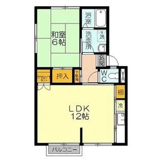 プラースモトイケB棟【1階】の間取り