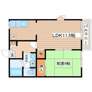 メサ・フォレストII【2階】の間取り