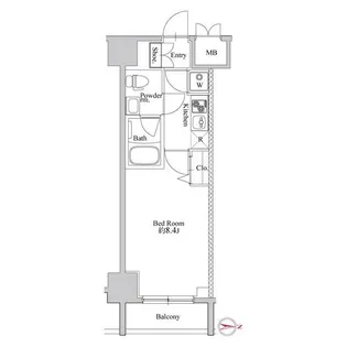 東京都北区赤羽1【マンション】の間取り