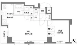 カスタリアお茶の水【2階】の間取り