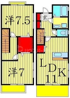 東京都葛飾区奥戸5【一戸建】の間取り