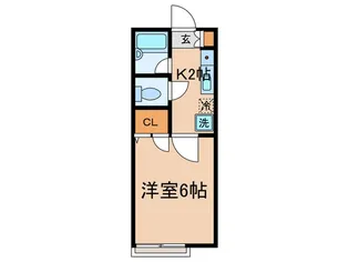 プティメゾンK&K【1階】の間取り