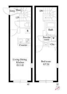 プロスパー飯田橋の間取り