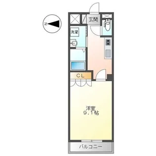 ローザ オノモン【2階】の間取り