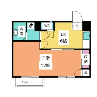 東京都目黒区中根2【マンション】の間取り
