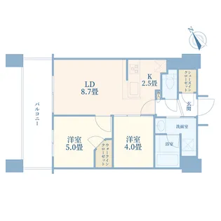 アウルタワー【22階】の間取り
