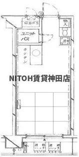 パステルコート神田岩本町【8階】の間取り
