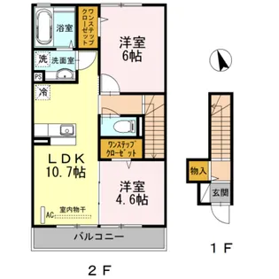 SingWood三田【2階】の間取り