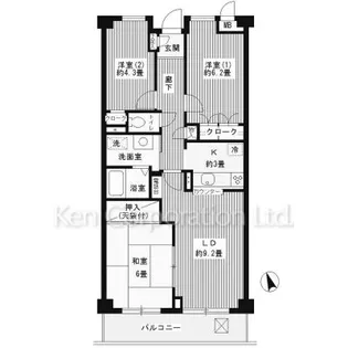 フラテ西荻窪【3階】の間取り