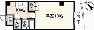 リスティア中筋【1階】の間取り