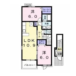 長野県長野市大字大豆島【アパート】の間取り