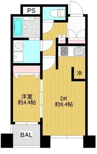 ヴェルト横濱石川町【4階】の間取り