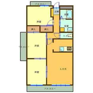 エスプランディール【1階】の間取り