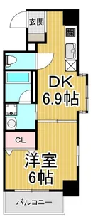 ラウル甲子園口【2階】の間取り