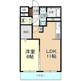 ムゲンハイツ下戸祭【4階】の間取り