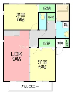 シャルマンA(シャルマン)【2階】の間取り