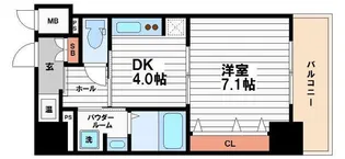 クローバー・ビュー上本町【13階】の間取り