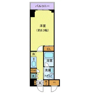 Rising place石川町【2階】の間取り