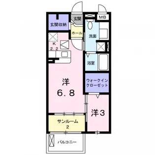 カルムルラーシュ【1階】の間取り