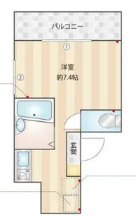オータムバレー新小岩【1階】の間取り