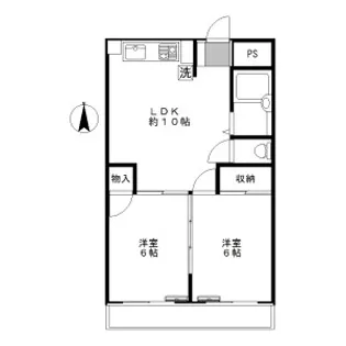 田園調布ハイツ【5階】の間取り