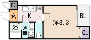 M&T近大前【1階】の間取り