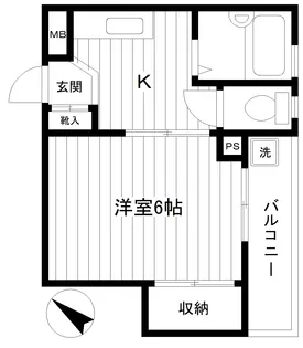 ヴィレッジ荒井【4階】の間取り