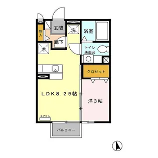 ルリエール【2階】の間取り