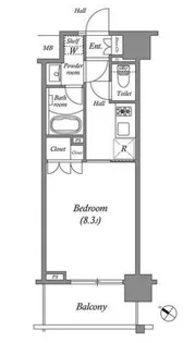 ザ・レジデンス赤坂檜町【5階】の間取り