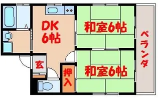 サンシャイン長岡【2階】の間取り