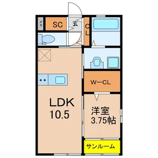 Premier Wreath【1階】の間取り