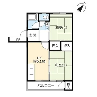 UR西上尾第一【2階】の間取り