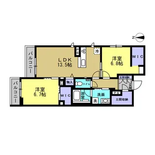 メゾン オルジュ【2階】の間取り